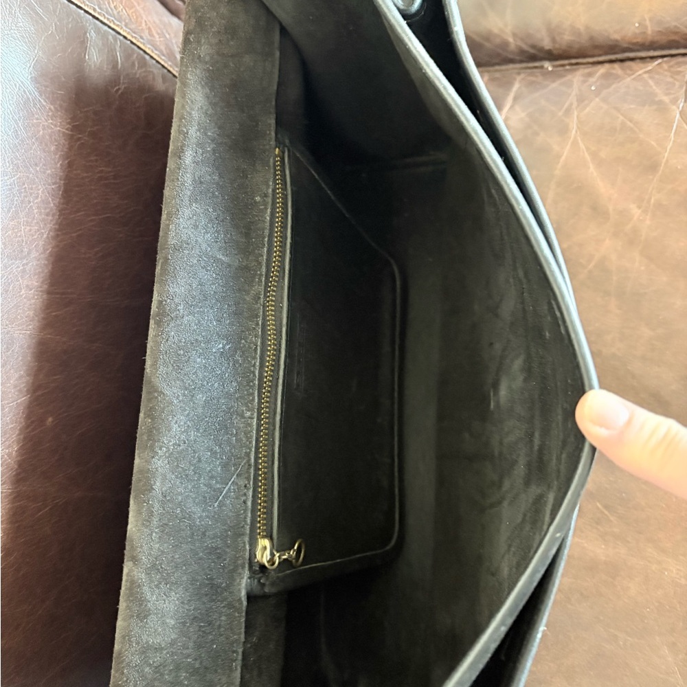 VTG COACH Beekman Briefcase 5266 Black Leather USA Made Messenger Bag - Picture 8 of 16